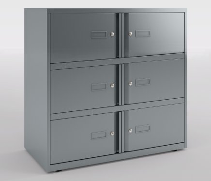Skrine s boxmi Bisley Essentials 1000 x 800/1000 x 470 mm - 1