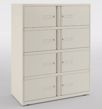 Skrine s boxmi Bisley Essentials 1300 x 800/1000 x 470 mm - 1