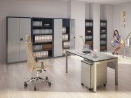 Spisová skriňa kovová SBM 202 M s nástavcom SBM 802 M - 6