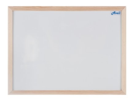 Jednodielna magnetická tabuľa, drevený rám 40 x 60 cm - 1