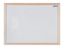 Jednodielna magnetická tabuľa, drevený rám 40 x 60 cm