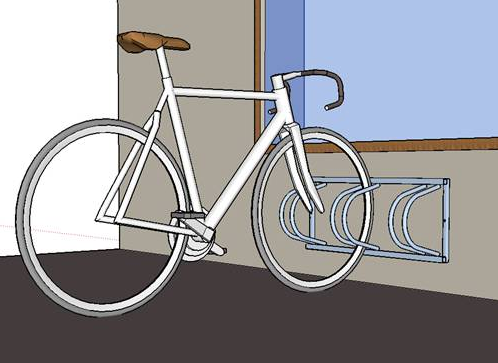 Obojstranný stojan na bicykle pre 5 státie - 4