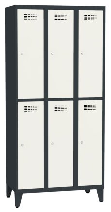 Šatníková skriňa delená na nohách Sus 332 W šírka 900 mm - 1