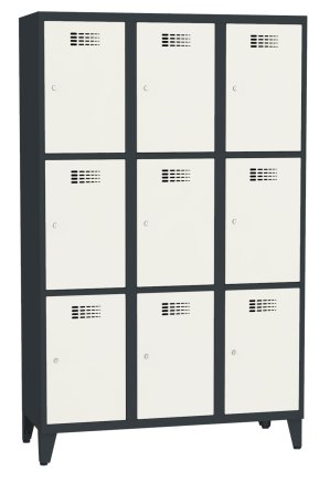 Šatňová skriňa kovová Sus 433 W šírka 1200 mm - 6