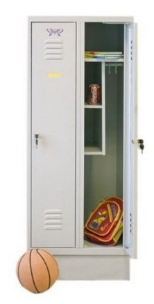 Šatníková skriňa kovová so zníženou výškou MSum 420S šířka 800 mm - 1