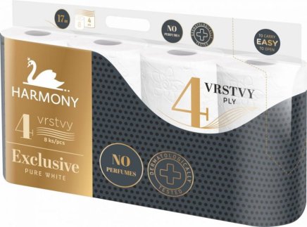 Toaletný papier Harmony Exclusive Pure 7 x 8 kusov - 1