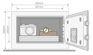Nábytkový trezor Yale Maximum Security Home YSEM/250/EG1 - 3