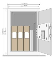 Nábytkový trezor Yale Maximum Security Professional YSEM/520/EG1 - 6