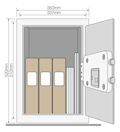 Nábytkový trezor Yale Maximum Security Professional YSEM/520/EG1 - 6