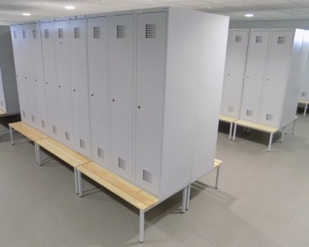 Šatňová skriňa kovová Sum 430 W s lavicou P431 W - 2