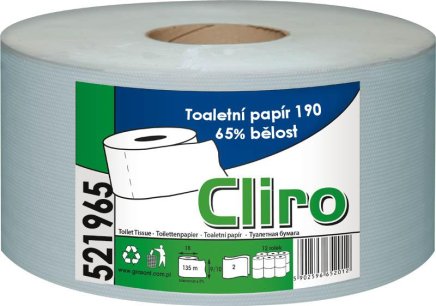 Toaletný papier Jumbo Cliro 190 6 kusov - 1