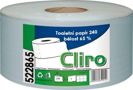 Toaletný papier Jumbo Cliro 280 6 kusov - 1