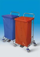 Vozík na triedenie odpadu a bielizne PEDALBAG II bez vaku - 1