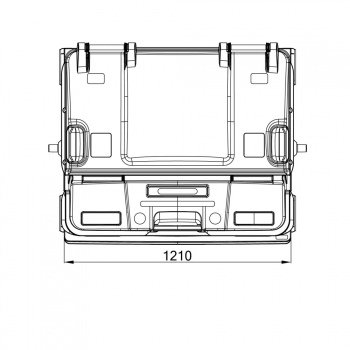 Plastový kontajner SPLIT LID - 9