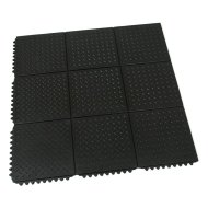 Gumová modulárny protiúnavová rohož Diamond Plate Tile - 1