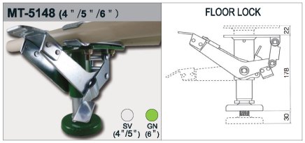 Nastaviteľná  fixná noha MT-5148GN - 1