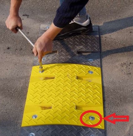 Spojovací materiál pre spomaľovacie prahy - 1
