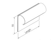 Držiak na štítok LH-5010CL, 100 x 55 mm - 2