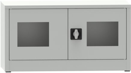 Spisová skriňa kovová s presklenými dverami plexisklom C29710 - 2