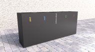 Vonkajší kôš na triedený odpad Steel V - 1