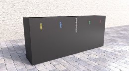 Vonkajší kôš na triedený odpad Steel V