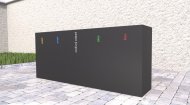 Vonkajší kôš na triedený odpad Steel V - 2