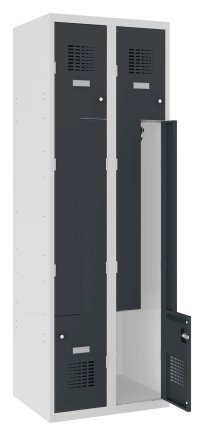 Šatňová skriňa kovová Sul 32 W šírka 600 mm - 2