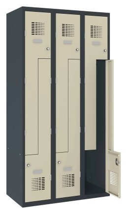 Šatňová skriňa kovová Sul 33 W šírka 900 mm - 5