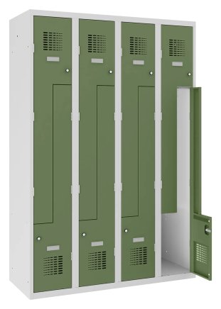 Šatňová skriňa kovová Sul 34 W šírka 1200 mm - 4