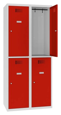 Šatňová skriňa kovová Sus 422 W šírka 800 mm - 4