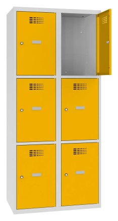 Šatňová skriňa kovová Sus 423 W šírka 800 mm - 6