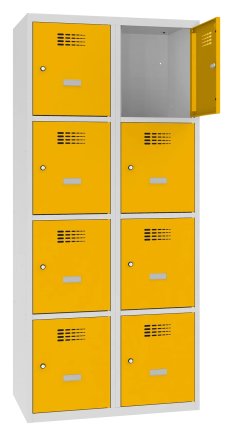Šatňová skriňa kovová Sus 424 W šírka 800 mm - 6