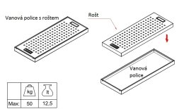 Rošt pre záchytnú vaňu FIP/CSC.9250