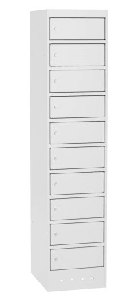 Skrinka na notebooky SZNL 4110 - 10 oddelení s elektroinštaláciou - 1