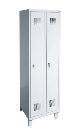 Šatňová skriňa kovová na nohách Sum 321 W šírka 600 mm - 2