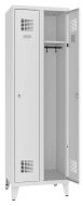 Šatňová skriňa kovová na nohách Sum 321 W šírka 600 mm