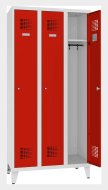 Šatňová skriňa kovová na nohách Sum 331 W šírka 900 mm - 3