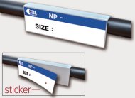 Držiak na nalepovací štítok PN-3515 - 1