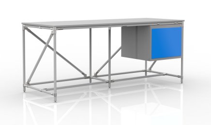 Dielenský stôl s kontajnerom šírka 2000 mm, 240405317 - 1
