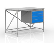 Dielenský stôl s kontajnerom so štyrmi zásuvkami 24040533 (3 modely) - 1
