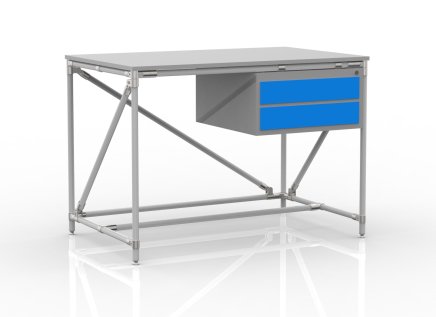 Dielenský stôl s kontajnerom s dvoma zásuvkami 24040531 (3 modely) - 1