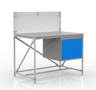 Dielenský stôl z rúrkového systému s perfopanelom 240408317 (3 modely) - 1