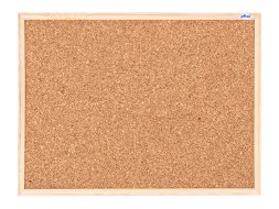 Korková nástenka AVELI BASIC s dreveným rámom 1200x900 mm