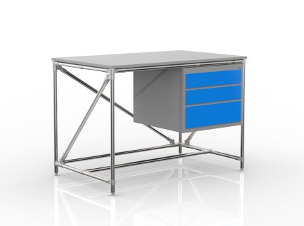 Dielenský stôl s kontajnerom s tromi zásuvkami 24040532 (3 modely) - 4