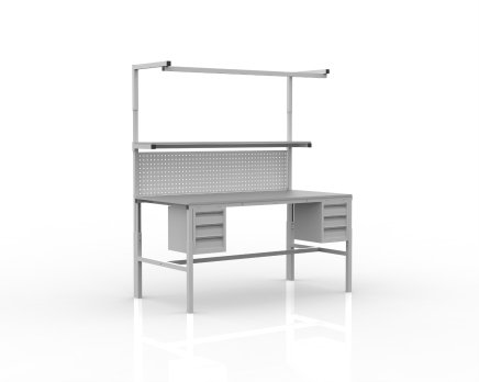 Výškovo nastaviteľný ESD stôl SPEX - 1