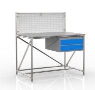 Dielenský stôl z rúrkového systému s perfopanelom 240408314 (3 modely) - 4