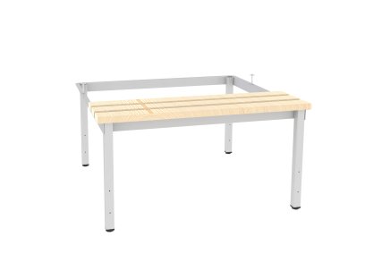 Lavica economy s nohami s rektifikáciou P423 W drevo - 1