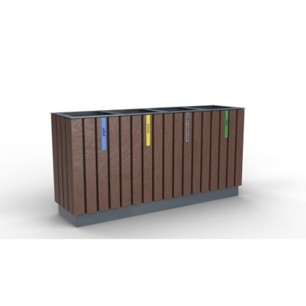 Vonkajší odpadkový kôš Recyklát V. bezúdržbový - 1