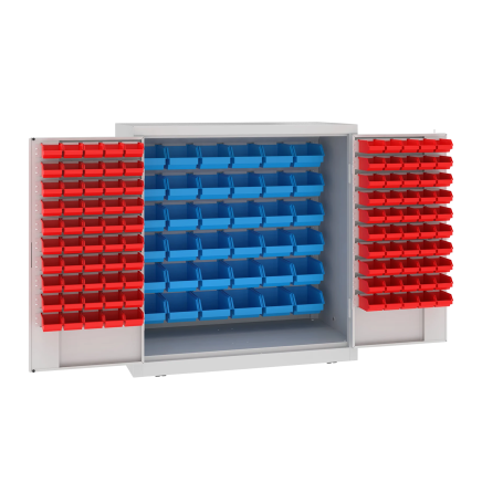 Dielenska skriňa MSW110/5-10s s plastovými boxami - 1