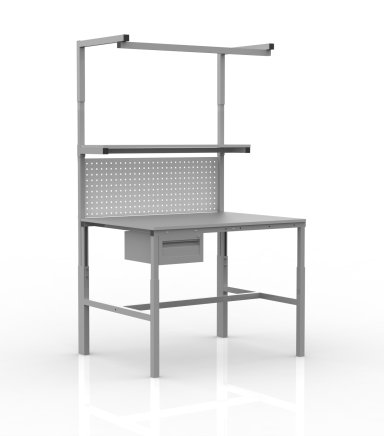 ESD Výškovo nastaviteľný stôl SPEXESD hĺbky 900 mm (4 modely) - 1